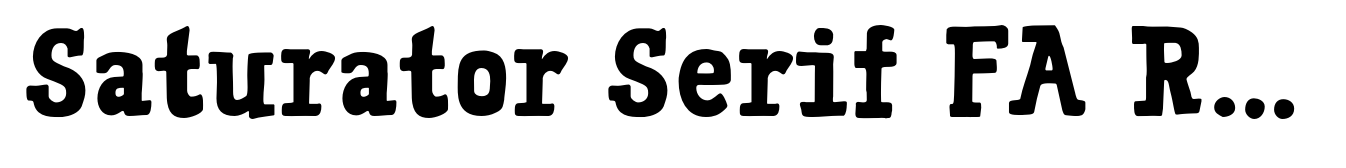 Saturator Serif FA Regular